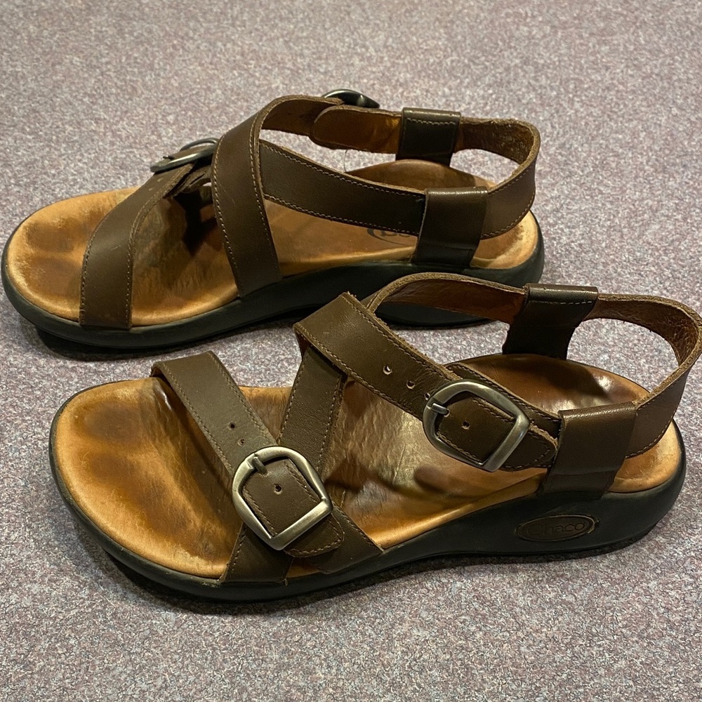 Rare Vintage Chaco Tan Leather Sandals